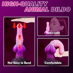 10" Huge Horse Monster Dildo, Large Dragon Fantasy Knot Thick Anal Silicone Dog Giant Knotted Alien Animal Dildo With Suction Cup, Prostate G-Spot Adult Sex Toys For Men Women