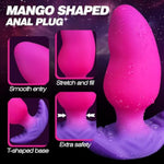 6.3In Mango Shaped Large Butt Plug With Safe T-Base, Silicone Huge Anal Plug Xl Buttplug Anal Stretcher For Advanced Players, Big Prostate Dildo Wearable Butplug, Sex Toys For Gay Men Women