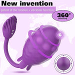 App Remote Control G Spot Vibrator With Rotating Massage Beads, Long Distance 9 Vibrating Modes Couple Vibrators Rechargerable Waterproof Female Sex Toys For Women And Couple