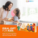 8-Set Bendable Play People Figures For Kids - Firefighters, Police Officers, Construction Workers, Sanitation And Community Helpers Figurines