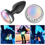 Remote Controlled Luminous Vibrating Anal Plug, Ten Frequency And Ten Color Wearing G-Spot Stimulation Butt Plug Sex Toys For Men And Women(Antler)