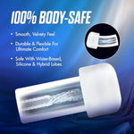 Blush Performance Stroker Penis Pump Sleeve 6.5" - Ribbed Texture For Extra Sensation, Universal Fit 2"-3.25" Wide Cylinders, Use As Stroker Or With Pump, Male Enhancement Sex Toy Accessory - (Clear)