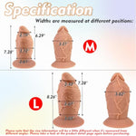 Realistic Dildo, 7.28'' Lifelike Anal Plug With Suction Cup Base For Hands-Free Play, Flexible Thick Anal Butt Plug Prostate Massager Silicone Adult Sex Toy For Men, Women, Couples Play(M)