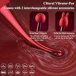 Licking Vibrator Adult Sex Toys for Women - 3IN1 Tongue Toy with 10 Rotation Licking & 10 Vibrator & 2 Sucking for Nipple Clitoral G-Spot Stimulator, Pen Vibrator Massager Wand for Women Couple