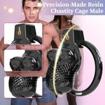 Sissy Cock Cage With Boob Style, Beehive Breathable Design, Inline Chastity Cage With 6 Different Size Flat Rings, Chastity Lock Sex Toy Sm Bondage Extreme For Men (Black,M)