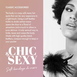 Pom Pom Feather Tickler – Soft Marabou Feather Sensual Teaser – Body Tickle Toy For Couples – Luxury Erotic Massage & Foreplay Accessory – Black