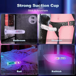 Realistic Clear Vibrating G Spot Dildo with 10 Vibration Modes and Wireless Charging