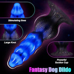 Beginner Knotted Dildo Dog Dildo And 6" Large Butt Plug Tentacle Dildo,