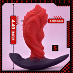 Anal Plug Butt Plug With Safe T-Shaped Base Mixed-Color Silicone Monster Dilator Prostate Massager Sex Toy For Women Men Masturbation (S)