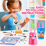 8 Project Animal Paper Cup Craft Kit for Toddlers Ages 3-5