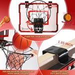 Basketball Hoop Indoor With Led Lights, Basketball Toys Gifts For 5 6 7 8 9 10+ Year Old Boys Kids, Indoor Over The Door Mini Basketball Hoops With Electronic Scoreboard & 3 Balls