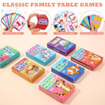 7 Pack Kids Card Games Gifts Bulk Classic Playing Card Game Set For Kids Includes Go Fish, Old Maid, Crazy Eights, Memory Match, Slap Jack, Playing Toy For Party Favors (Classic)