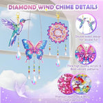 DIY Diamond Art Kits for Kids Ages 8-12, 3 PCS Gem Art Suncatchers for Kids