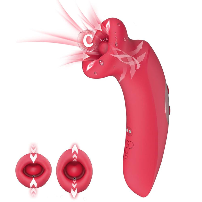 G Spot Vibrator Adult Sex ToysSucking Vibrator10 Vibration Modes And 10 Kissing Modes,Clitoral Nipple Stimulator,Tongue Sex Toy Vibrator, For Woman Couples Adult Sex Games