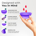 Reusable Menstrual Disc - Set of 2 Soft, Flexible Menstrual Discs for Women - Medical-Grade Silicone Period Cups for Leak-Free, Comfortable Protection - Eco-Friendly, Sustainable (2 Small)