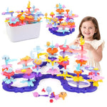 Ocean Flower Garden Building Toy For Toddlers 3-7 Years Old - Educational Stem Gifts For Girls Age 3 4 5 6 7, Diy Kids Sea Animal Coral Stacking Set, 120+ Pcs Preschool Learning Activity Kit