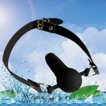 Silicone Realistic Dildo Gag With Ball,Open Mouth Gag O-Ring Gag Restraints, Head Harness Restraint Mouth O-Ring Gag Oral Fixation,Adjustable Strap Silicone Dildo Gag With Ball For Men Women(Style 3)