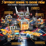 5In1 Stem Robot Building Kits For Kids 6-12, App & Remote Control Stem Dinosaur Tank Robot Building Toys For Kids, 899Pcs Diy Science Building Sets, Erector Sets For Boys Girls Birthday Xmas Gifts