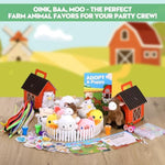 154 Pcs Adopt A Pet Party Favors Mini Plush Stuffed Farm Animal Set With Sign Cards Fence Paper Box Stickers Twist Bars Diy Beads Dog Paw Seals For Party Animal Birthday