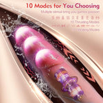 10" Thrusting Dildo Vibrator Sex Toys - Realistic G-Spot Dildos With 10 Thrusting & 10 Vibrating Modes For Anal Vaginal Stimulation, Remote Control Suction Cup Large Dildo Adult Sex Toys For Women