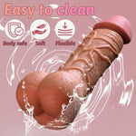 Realistic Hollow Dildo Pocket Ass Anal Masturbator Mini Ass Anal Double End Dildo 5 Inch Torso Sleeve Soft Lifelike Penis Dildos For Male Gay Couples