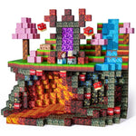Magnetic Blocks-100Pcs Build Magnet Magic Forest World Set Magnetic Building Blocks, Stem Sensory 0.98” Magnet Cubes For Kids Toddlers For Boys & Girls Ages 3 4 5 6 7 8 9 10 12