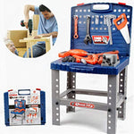 Liberty Imports Toy Tool Workbench for Kids Pretend Play - Construction Workshop Toolbench STEM Building Toys with Realistic Tools and Electric Drill