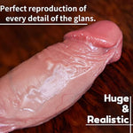Realistic Thick Dildo,2.2 Inches Diameter Monster Real Huge Sex Toys,Soft Silicone Dildos With Strong Suction Cup For Men & Women,Flexible Fat Fake Penis For G-Spot And Anal Play.?Zx?