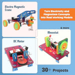 30In1 Stem Kits For Kids Age 8-10-12 | Stem Toys For Ages 8-13 | Electricity & Magnetism | Science Project Kit For Boys & Girls Aged 8-10-12-14 | Best Educational Birthday Gift