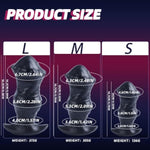 Huge Horse Butt Plug Silicone Anal Plug Prostate Massager, Big Butt Plug Wearable Giant Anal Fantasy Toy, Massive Butt Plug Training Soft Anal Stretcher Trainer For Men And Women (Black, S)