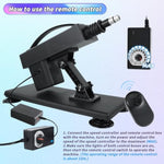 Sex Machine,Thrusting Dildo Machine For Women And Men,Remote Control Sex Machine Adult Sex Toys,3Xlr Connector Automatic Love Machine With Dildo Attachments