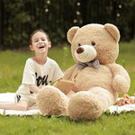 47 Inch Giant Teddy Bear Stuffed Animal Brown Big Plush Teddy Bear Valentine'S Gift For Girlfriend Soft Stuffed Bear Animals For Christmas,Birthday,Mother'S Day