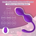 Remote Control Vibrator, Adult Sex Toys For Women, Female G Spot Vibrator With 9 Vibrations, Waterproof Soft Silicone Personal Massager For Woman & Couples Pleasure, Usb Charging (Purple)