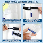 21 Pcs Male Condom Catheter Kits Include 14 Condom Catheters External Self-Seal 6 Urine Leg Bag 1 Anti Slip Foley Catheter Stabilization Holder Straps For Men Fast Easy Draining(1000Ml,30Mm)