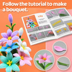 1200 Pack Pipe Cleaners, 24 Color Chenille Stems with Flower Manual Included