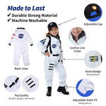 Pretend Play Costumes For Kids Ages 3-7, Washable Toddler Dress Up Clothes For Play (Astronaut)