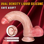 9.45 Inch Dual-Density Realistic Silicone Dildo with Strong Suction Cup
