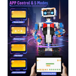 okk STEM Robot Toys for Kids 8-12, APP & Remote Control Robot Building Kit, DIY Engineering Educational Coding Robotics kit, Programmable Robot Building Toys for Boys Girls
