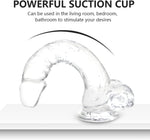 6-Inch Clear Realistic Dildo with Suction Cup – Slim & Beginner-Friendly Toy