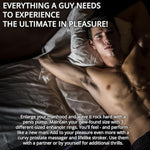 Adam'S Pleasure Kit For Him, 6 Piece Penis Pump Kit With Cock Rings, Prostate Massager, Realistic Stroker, Male Enhancement Set For Stamina Training, Performance, And Intense Pleasure