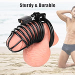 Male Chastity Sex Toy For Man - Cock Cage Secure Chastity Device For Beginners Penis Training, Long-Term Wear, Adult Sex Toy For Male Control & Pleasure