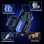 Leten Sex Toy Automatic Male Masturbator - Men Electric Adult Sex Machine With 12Times/S Thrusting, Hand Free Penis Training Stroker With Phone Holder And 2 Soft Silicone Pocket Pussy