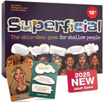 Superficial Adult Party Card Game - The Skin-Deep Game For Shallow People - Hilarious Party Games For 18+, 2 To 10 Players