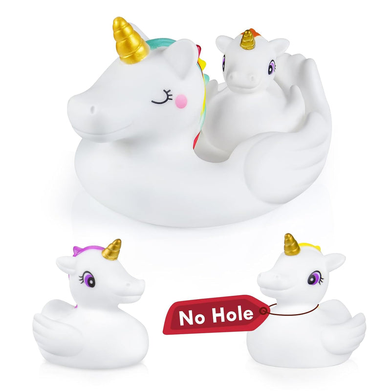No Hole Bath Toys,Unicorn Bath Toys For Toddlers 1 3,Soft Unicorn Bathtub T