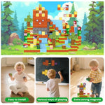 Magnetic Blocks, Magnetic Tiles Building Blocks, Magnet Cubes Stem Sensory Game Toys Christmas Birthday Gifts For Kids Boys Girls Age 3+ (Forest)