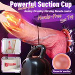 Thrusting Dildo Vibrator For Women - 9.8 Inch Realistic Dildos With 9 Thrusting & 9 Vibrating & Heating Modes, Remote Control & Strong Suction Cup For G Spot & Anal Stimulator
