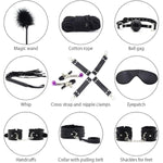 10 Pcs Bdsm Kit Sex Bondage Restraints Toys,Leather Bondage Sets Restraints Kit Sex Toys Adult Sex Bondage For Couples Sm Games.
