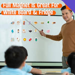 50 Pcs Cvc Object Magnets, Magnetic Thickened Cvc Fridge Magnets Adorable Educational Learning Toys For Preschooler, Kindergarteners, Kids 4+