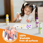 6 Color Washable Dot Markers for Toddlers, Bingo Daubers & Classroom Art Supplies