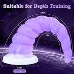 Silicone Anal Stretcher Butt Plug, Soft Trainer Dildo With Curved Texture & Strong Suction Cup For Hands-Free Play, Adult Sex Toys Woman Men Sex Gifts For Beginners Couples, Anus Dilator Masturbator